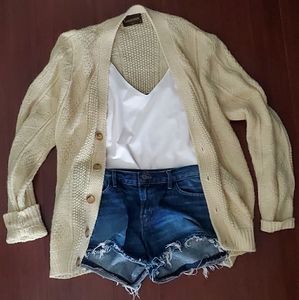 Vintage Grandpa Cardigan Sweater Men's M